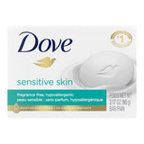 Dove Beauty Moisturizing Cream Bar Soap For Sensitive Skin Unscented 3.17Oz (Pack of 48)