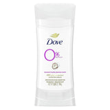 Dove Beauty 0% Aluminum Deodorant Stick Coconut And Pink Jasmine 2.6Oz (Pack of 12)