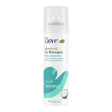 Dove Advanced Dry Shampoo Fresh Coconut Refresh Without Water 5Oz (Pack of 12)