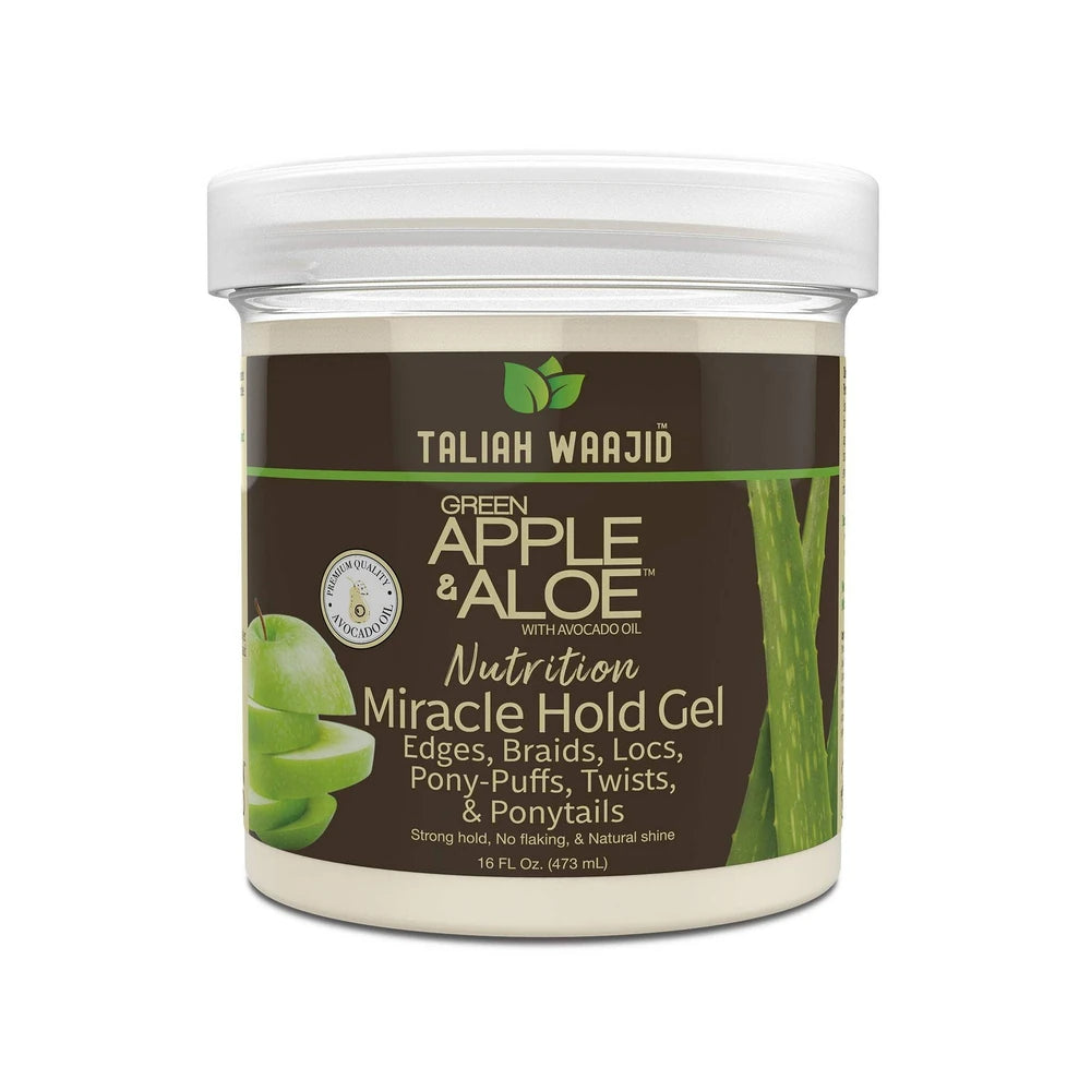 Taliah Waajid Green Apple & Aloe Frizz Control Hair Styling Gel with Green Apple 16 Fl. Oz (Pack of 6)