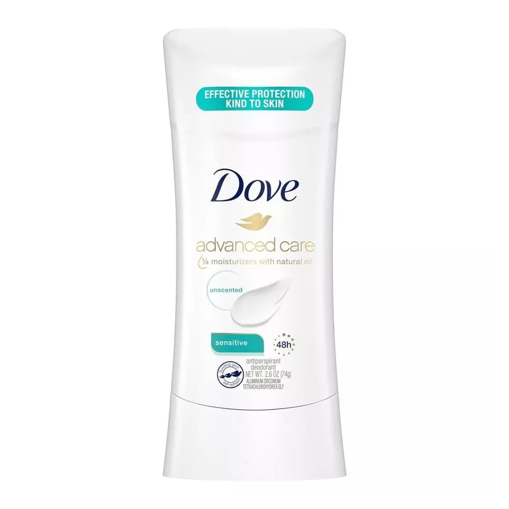 Dove Advanced Care with Nutrium Moisture Sensitive Skin Deodorant 2.6Oz (Pack of 12)