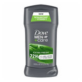 Dove Care Antiperspirant Deodorant Stick for Men Extra Fresh 2.7Oz (Pack of 12)