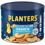 Planters Lightly Salted Cashews Halves and Pieces 8Oz (Pack of 12)