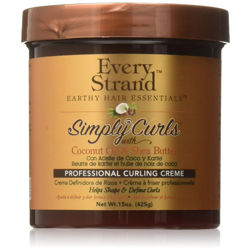 Every Strand Simply Curls Professional Curling Creme  15 oz.  All Hair Type  Moi 15 Oz (Pack of 6)