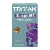 Trojan Ultra Thin Premium Lubricated Latex Condoms 5Oz (Pack of 48)