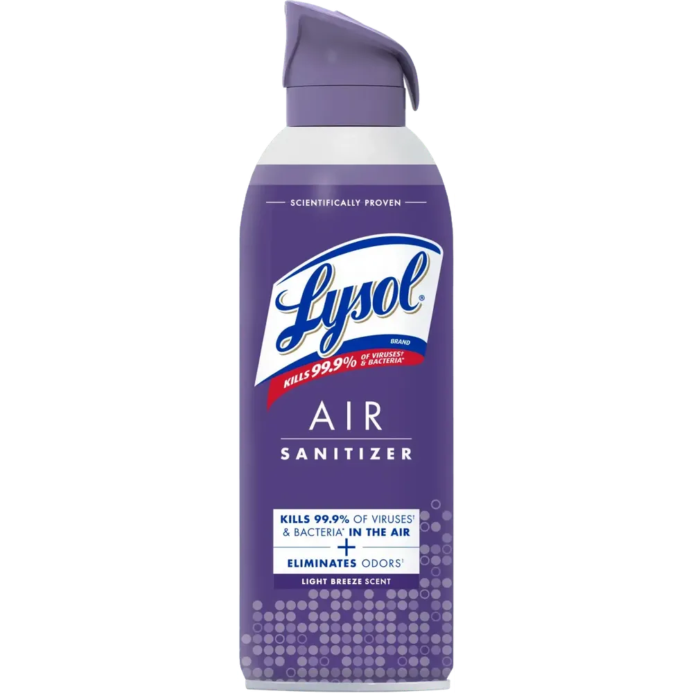 Lysol Light Breeze Air Sanitizing Spray 10oz (Pack of 6)