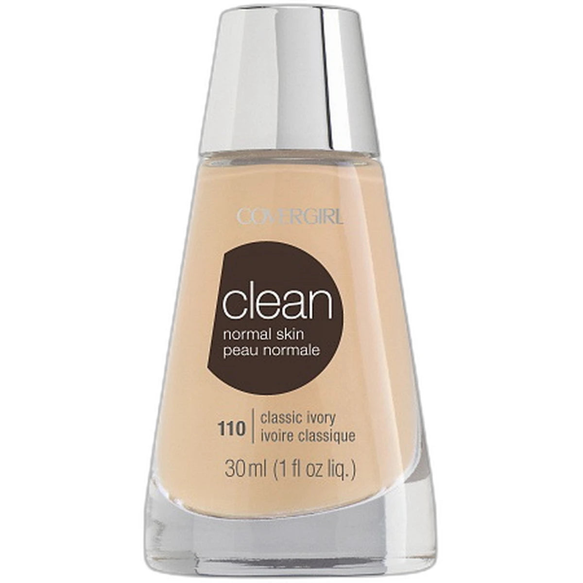 Cover Girl Clean Liquid Makeup Classic Ivory #110 1 fl Oz (Pack of 72)