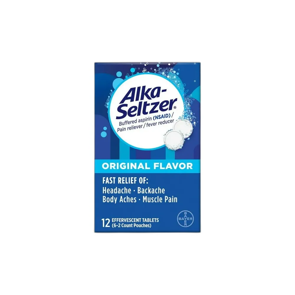Alka-Seltzer Original Effervescent Antacid Tablets 1Oz (Pack of 48)