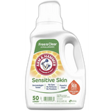 Arm &amp; Hammer Sensitive Skin Free &amp; Clear Liquid Laundry Detergent 50 oz (Pack of 8)