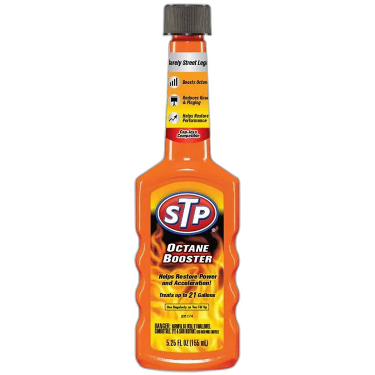 STP Octane Booster Restore Lost Power and Acceleration 5.25Oz (Pack of 12)