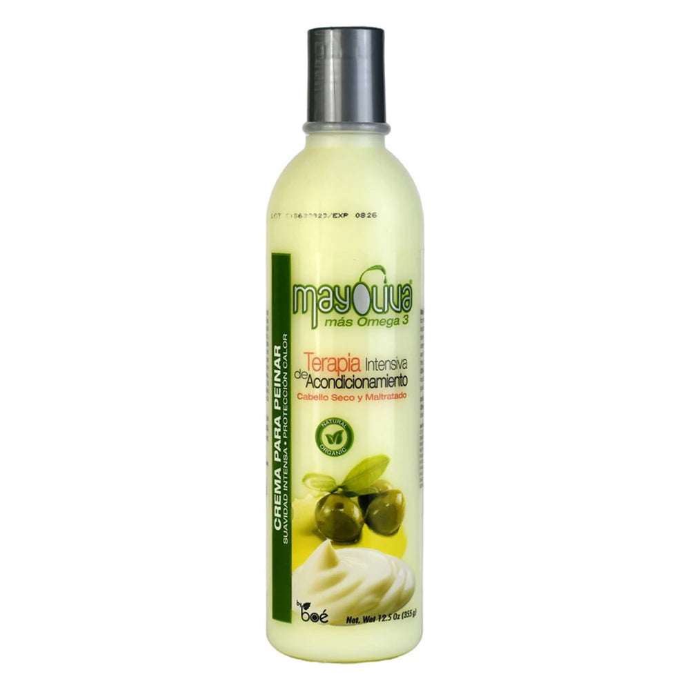 Boe Mayoliva Intensive Conditioning Therapy For Dry & Damaged Hair Styling 12.5 Fl. Oz (Pack of 24)