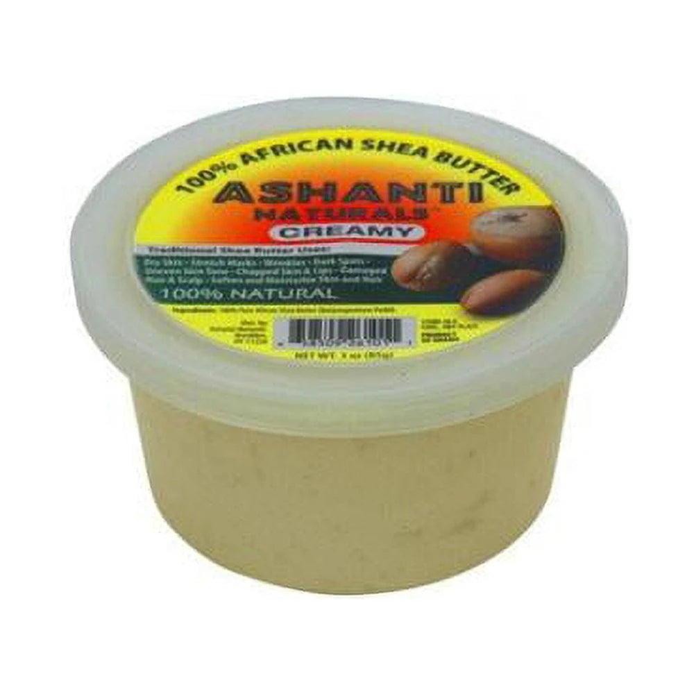Unrefined African Soft & Creamy White Shea Butter - 3oz. 3 Oz (Pack of 24)