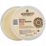 Ashanti Naturals Unrefined White African Solid Shea Butter - 8 oz. 8 Oz (Pack of 12)