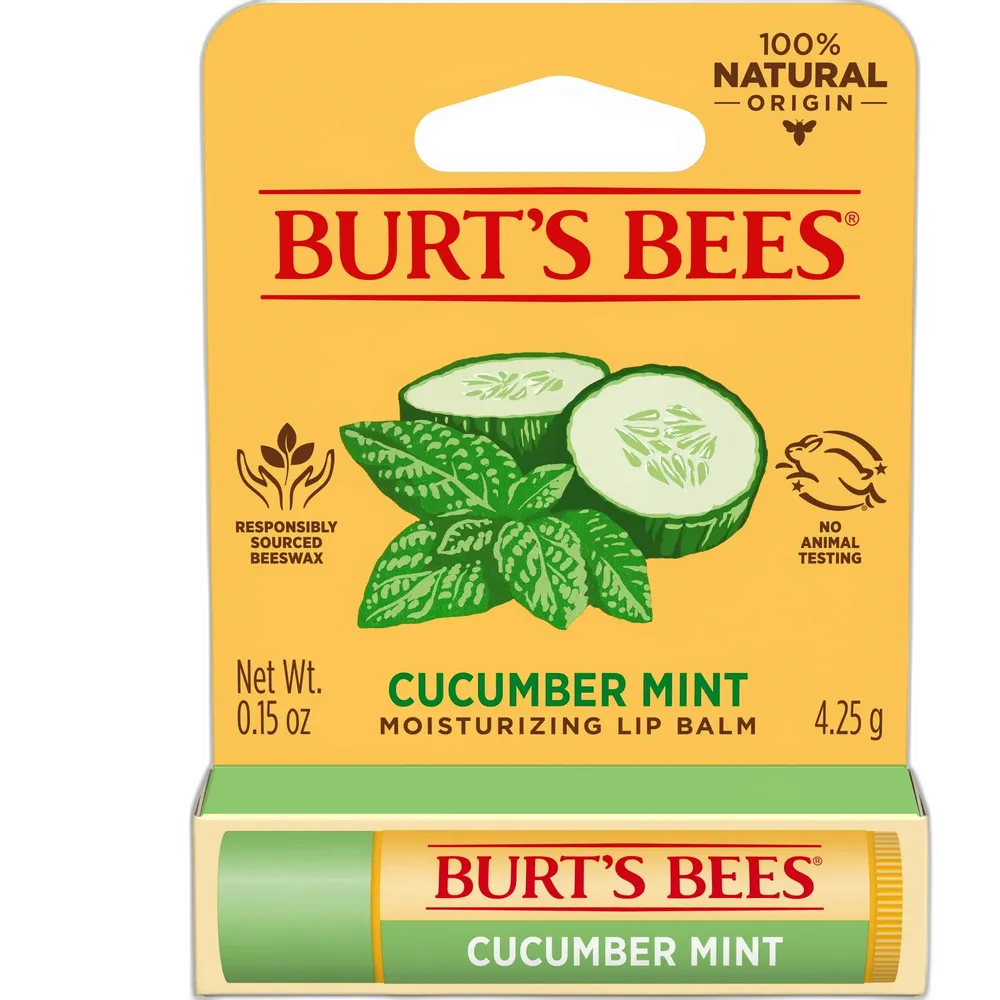 Burt'S Bees Cucumber Mint Lip Balm, 1-Pack, 0.15 Oz (Pack Of 48)