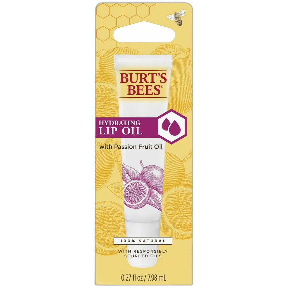 Burt'S Bees Hydrating Lip Oil With Passion Fruit Oil, 0.27 Oz (Pack Of 32)