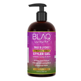 Blaq Luxury Sage & Lychee Strong Hold Styler Gel  12 Oz 12 Fl. Oz (Pack of 6)