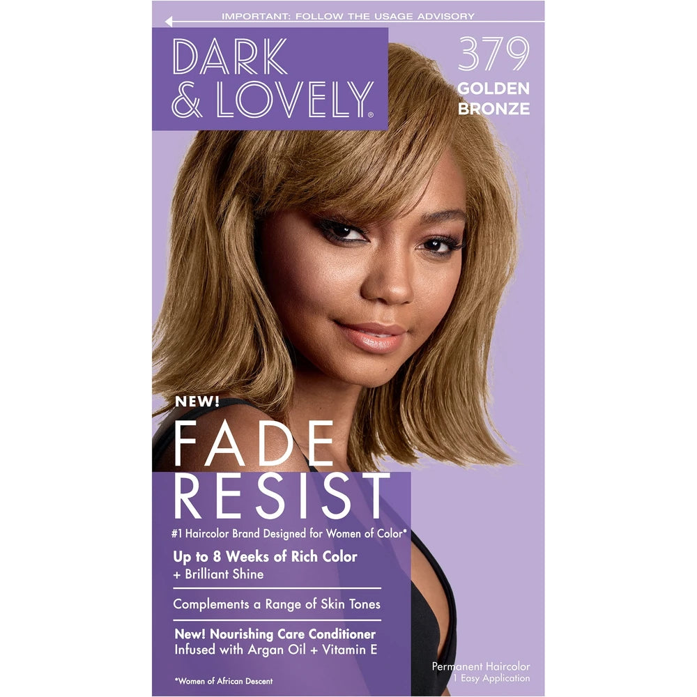 Dark and Lovely Fade Resist Hair Color  Unisex  379 Golden Bronze nan (Pack of 12)