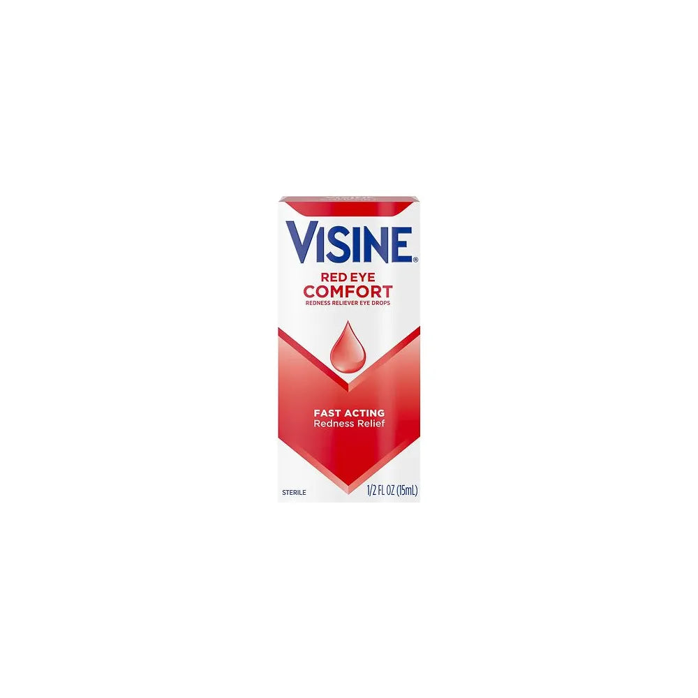 Visine Red Eye Comfort Redness Relief Eye Drops 0.5Oz (Pack of 36)