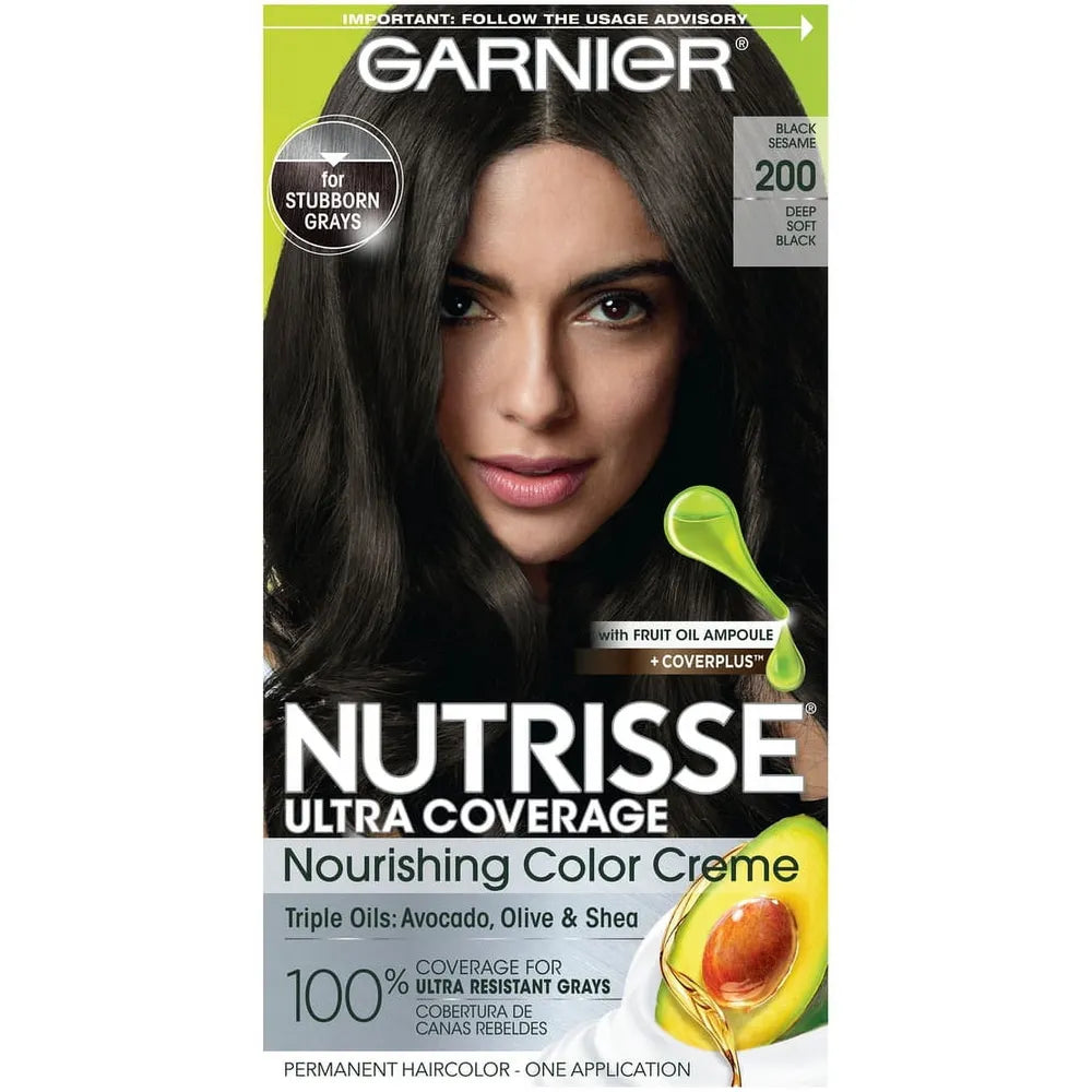 Garnier Nutrisse Ultra Coverage 100% Gray Coverage Permanent Hair Color 8.48oz (Pack of 12)