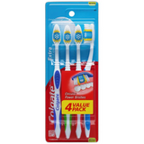 Colgate Extra Clean Flexible Grip Adult Manual Toothbrush, Medium, 4 Pack 2.56oz (Pack of 18)