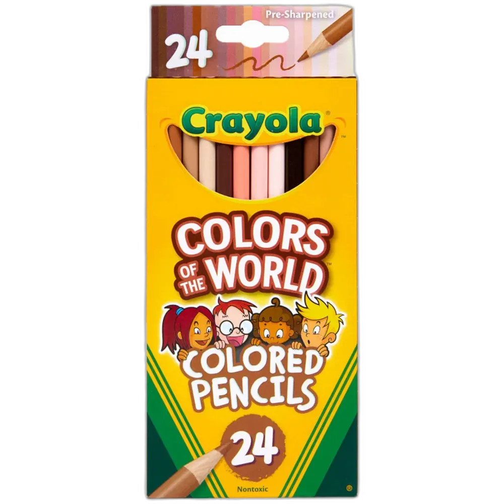 Crayola Crayons Colors of The World 24 ct 5.3oz (Pack of 48)