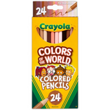 Crayola Crayons Colors of The World 24 ct 5.3oz (Pack of 48)
