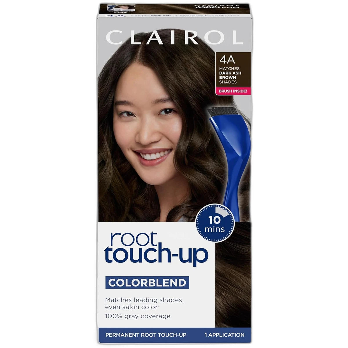 Clairol Nice & Easy Permanent Root Touch Up Kit 4A Dark Ash Brown 6.26Oz (Pack of 12)