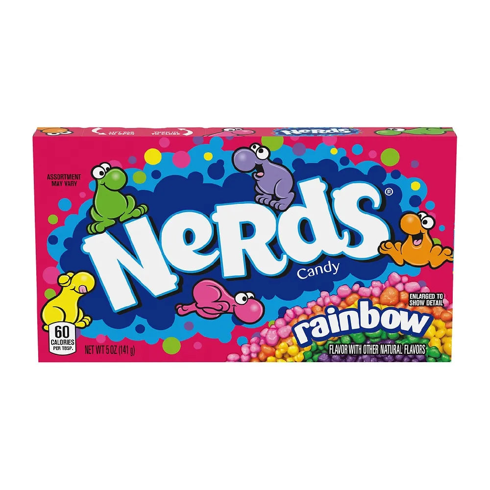 Wonka Rainbow Nerds On the Go Concession Candy 5Oz (Pack of 12)
