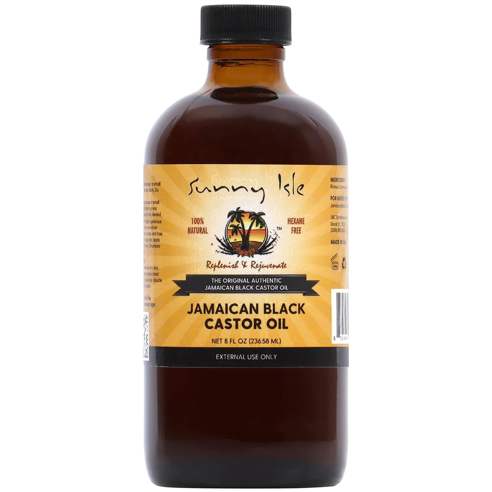 Sunny Isle Jamaican Black Castor Oil 8 Fl. Oz(Pack of 6)