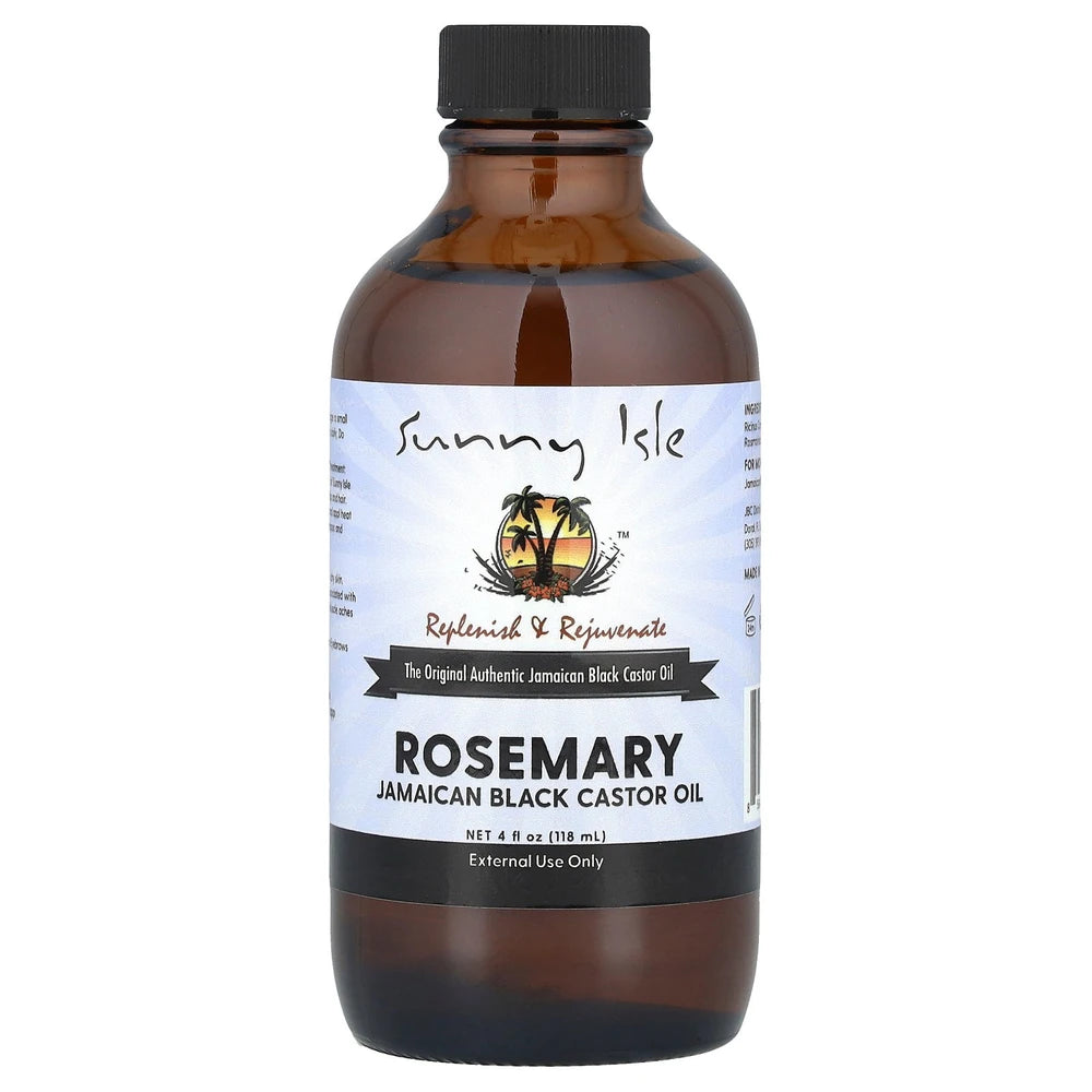Sunny Isle Rosemary Jamaican Black Castor Oil 4oz (Pack of 6)