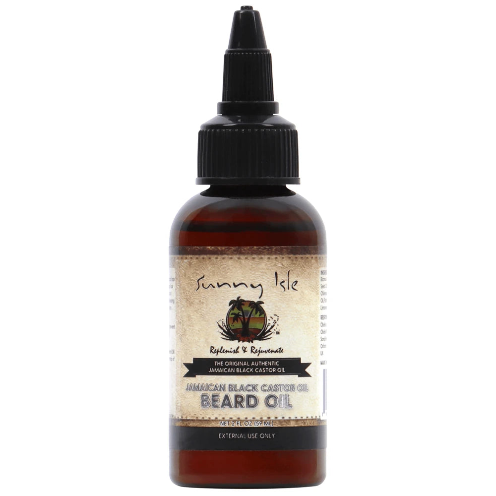 Sunny Isle Jamaican Black Castor Beard Oil, Ounce 2 Fl. Oz (Pack of 6)