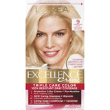 Loreal Excellence Triple Protection Hair Color Creme 9 Natural Blonde 10.4oz (Pack of 12)