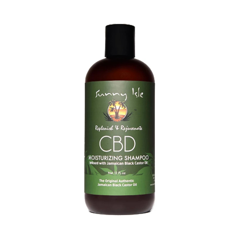 Sunny Isle CBD Shampoo 1 Pack in Black 12 Oz