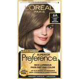 Loreal Superior Preference Hair Color 6A Light Ash Brown1 Ea 8Oz (Pack Of 12)