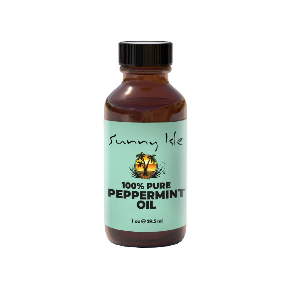 Sunny Isle - 100% Pure and Natural Premium Peppermint Oil - 1 fl. Oz (Pack of 6)
