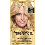 Loreal Superior Preference Hair Color 9G Light Golden Blonde 0.2Oz(Pack Of 12)