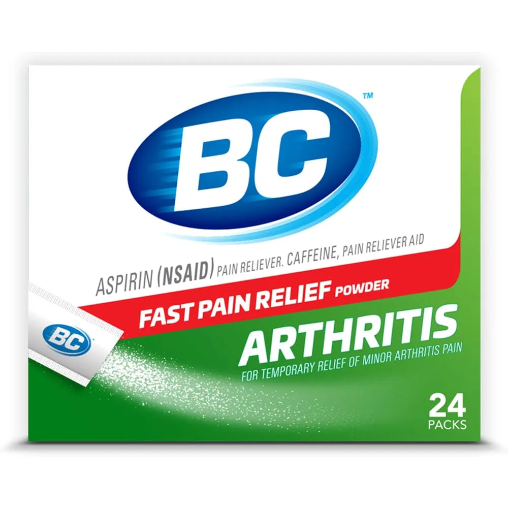 BC Aspirin Fast Pain Relief Arthritis Strength Powder 1.92oz (Pack of 36)