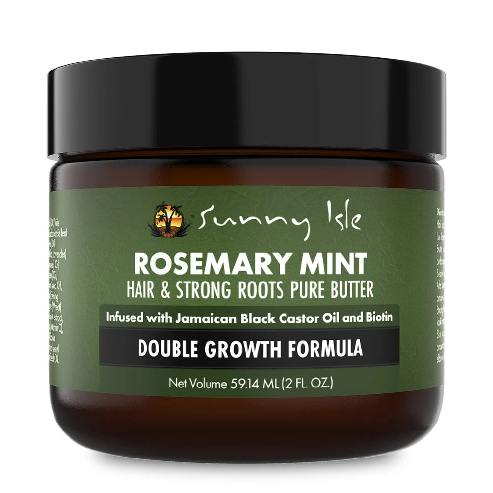 Sunny Isle Rosemary Mint Hair and Strong Roots Butter 2oz (Pack of 6)