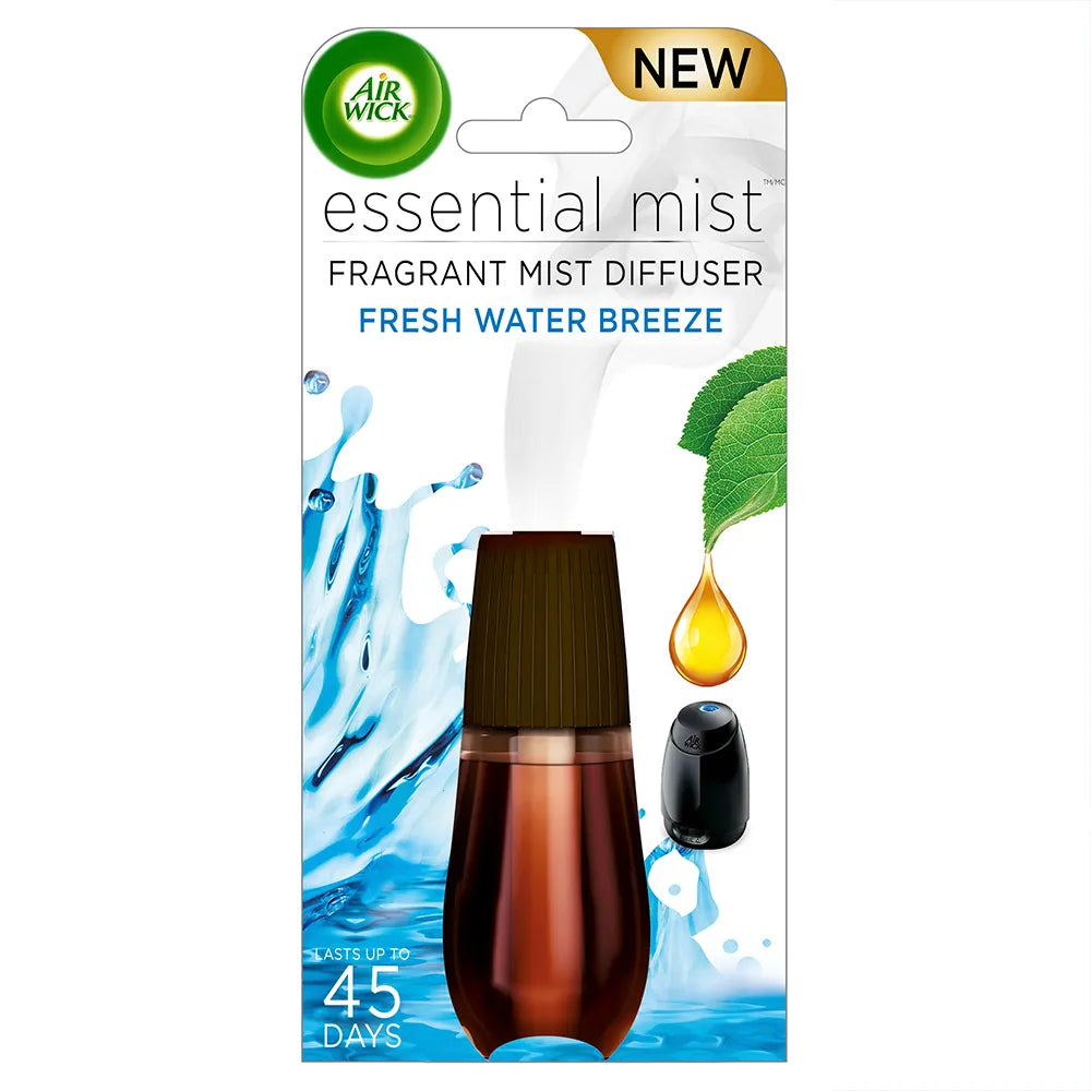 Air Wick Essential Mist Fresh Water Breeze Air Freshener Refill 0.67Oz (Pack Of 6)