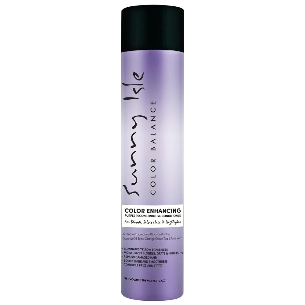 Sunny Isle Color Enhancing Purple Reconstructive Conditioner 10.1oz (Pack of 6)