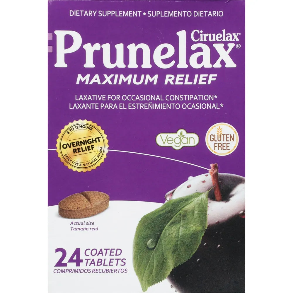 Prunelax Natural Laxative Extra Strength Tablets 1.12oz (Pack of 96)