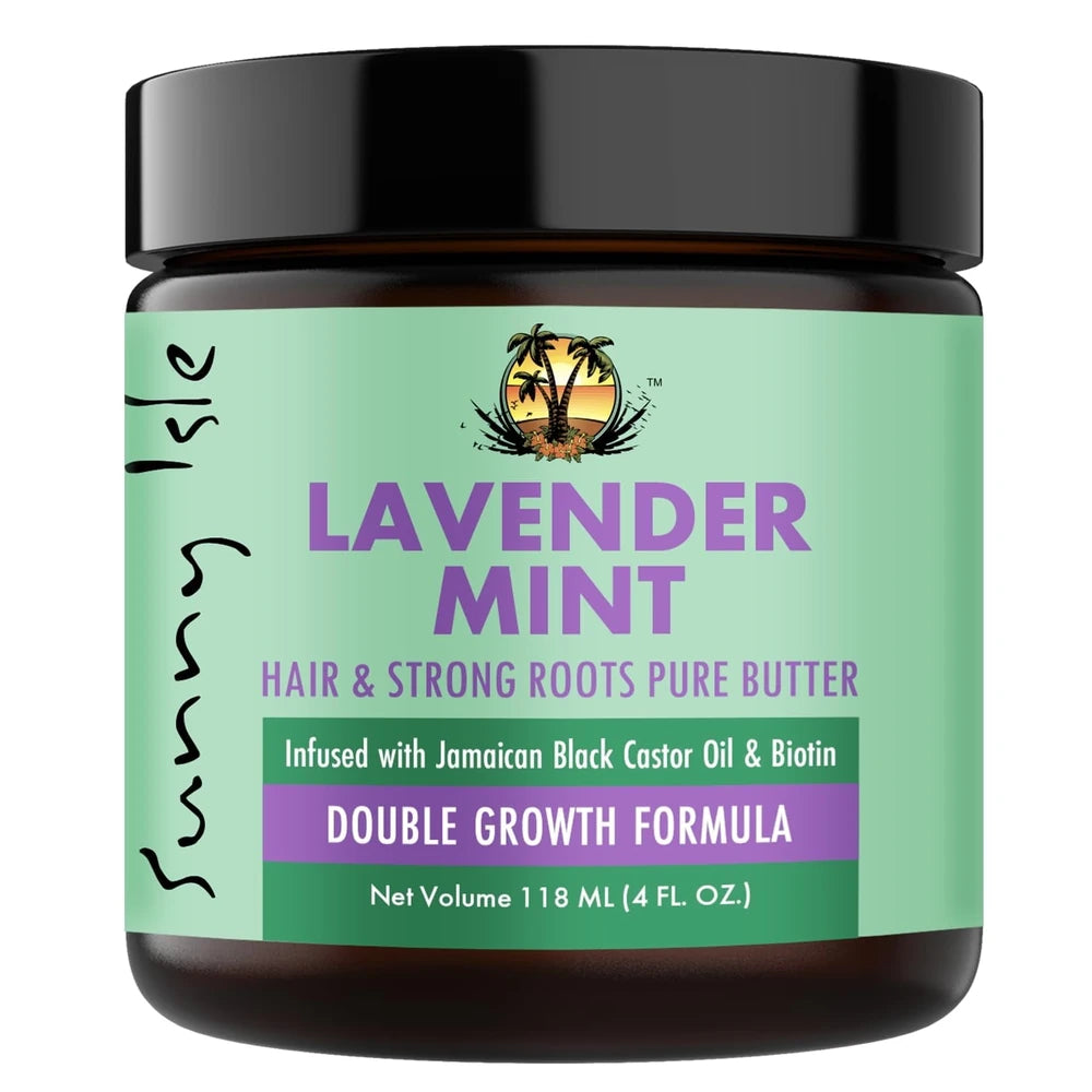 Sunny Isle Lavender Mint Hair and Strong Roots Butter 4oz (Pack of 6)