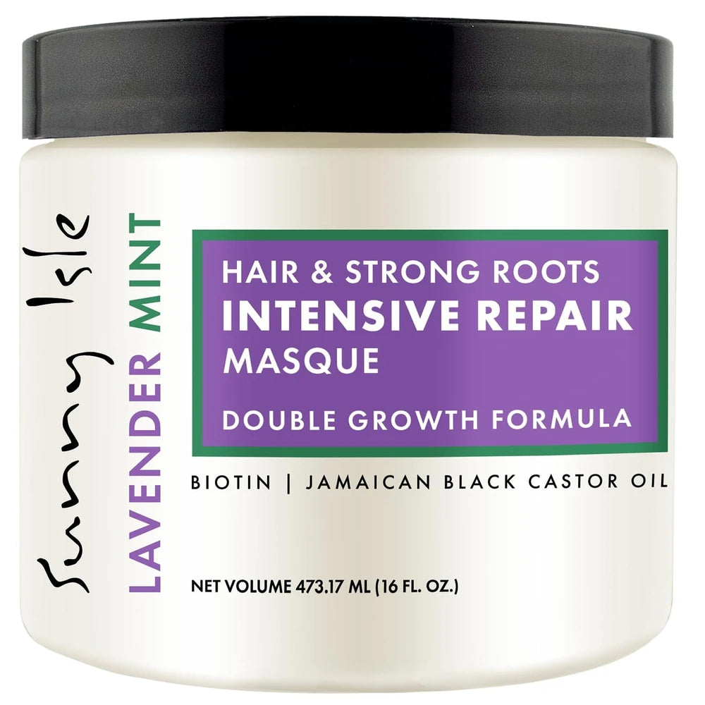 Sunny Isle Lavender Mint Hair and Strong Roots Intensive Repair Masque 16oz (Pack of 6)