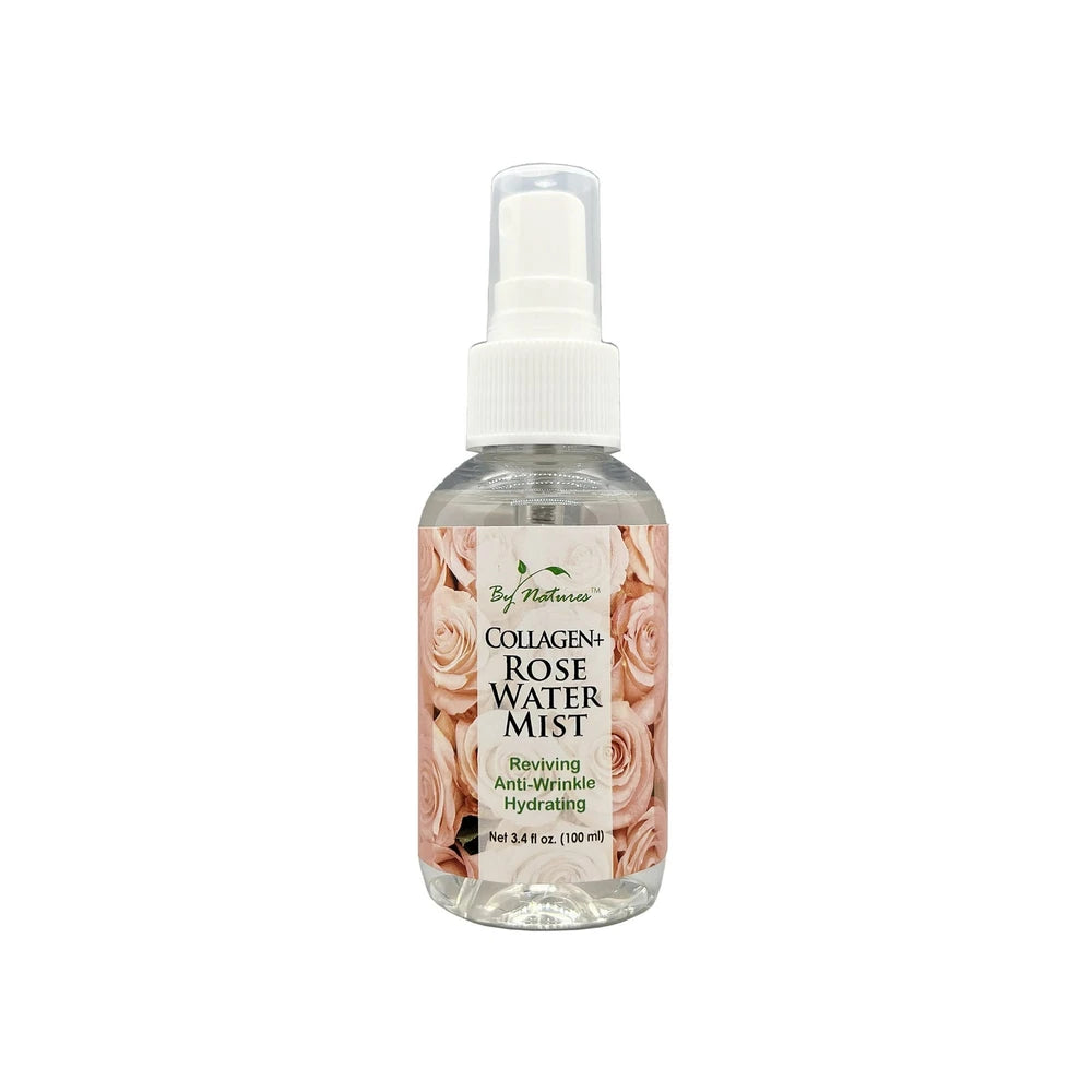 By Natures Collagen + Rose Water Mist Travel Size 3.4 oz (Pack of 24)