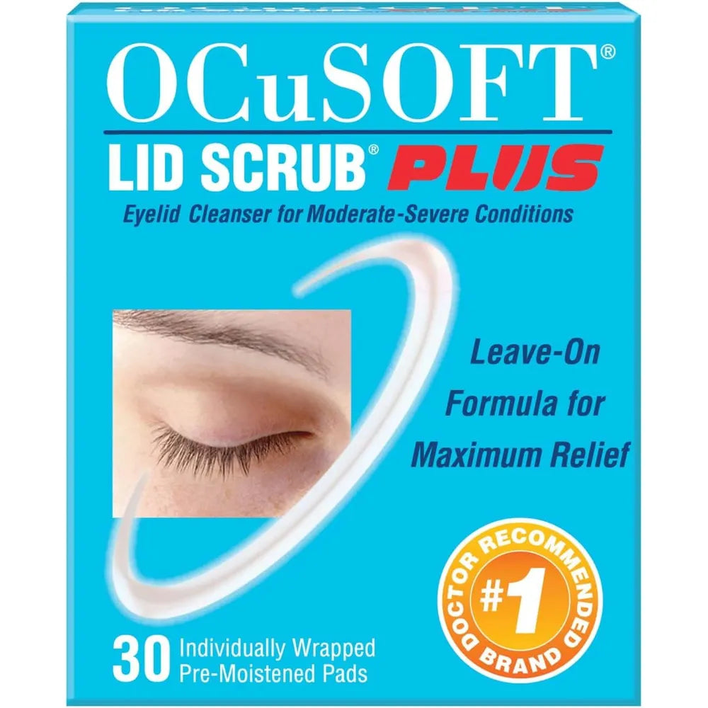 Ocusoft Eyelid Scrub Pre-Moistened Pads Plus30 / Box 1.13Oz (Pack of 24)