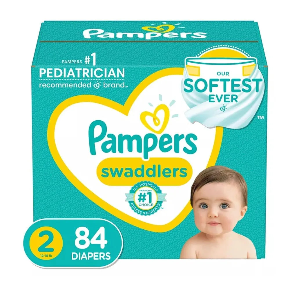 Pampers Swaddlers Active Baby Diapers Select Size and Count 48Oz (Pack of 1)
