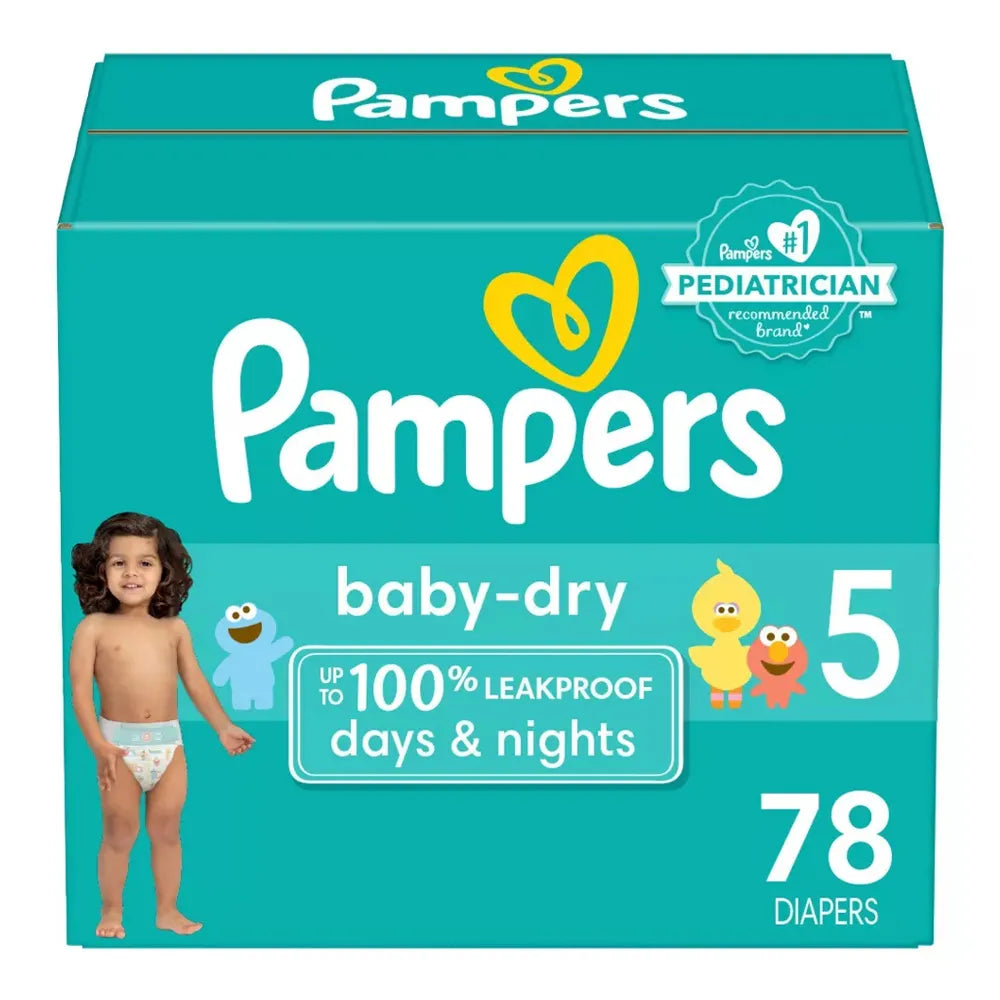 Pampers Baby Dry Diapers Size 5 70.72Oz (Pack of 1)