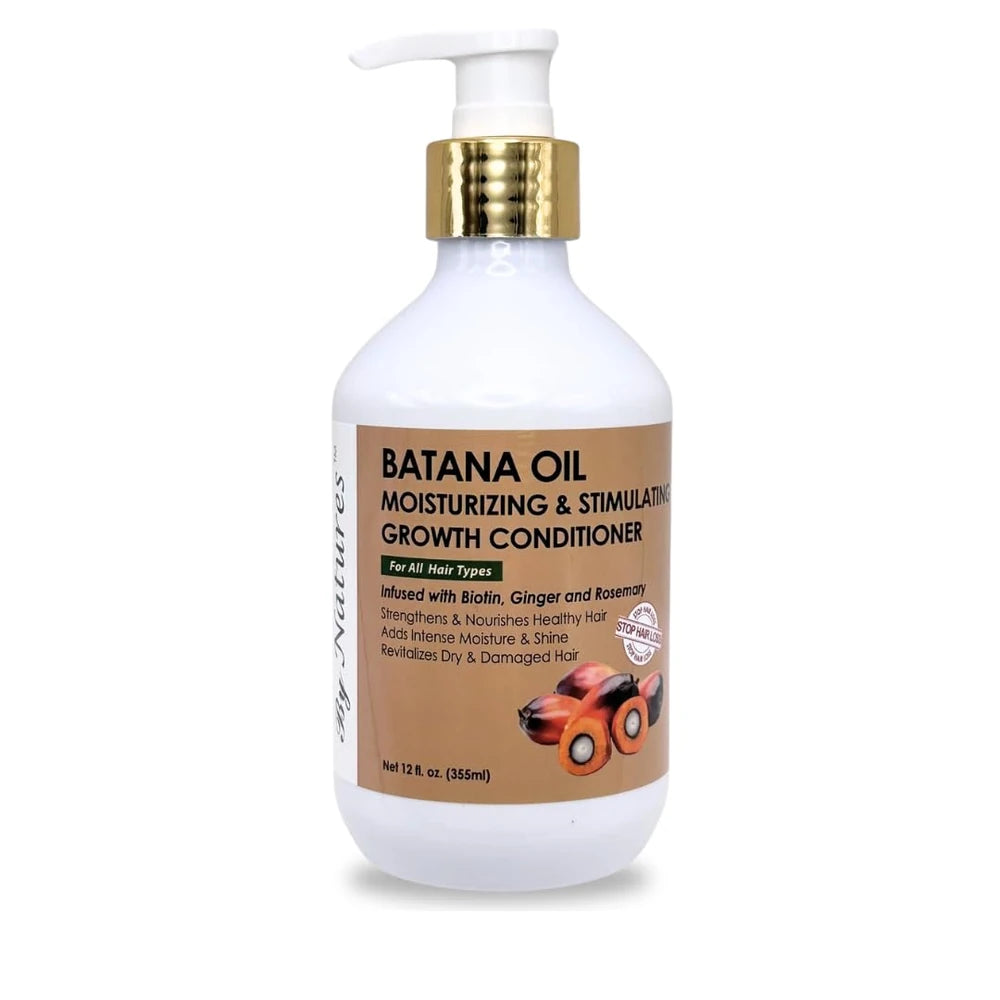 By Natures Batana Oil Moisturizing & Stimulating Growth Conditioner 12 fl.oz (Pack of 4)