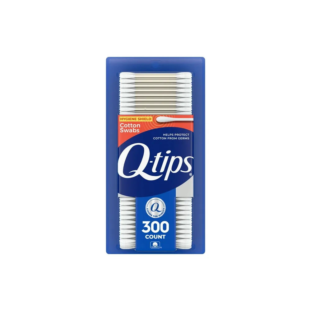 Q-Tips Antibacterial Cotton Swabs For Clean Ears 5.8oz (Pack of 12)