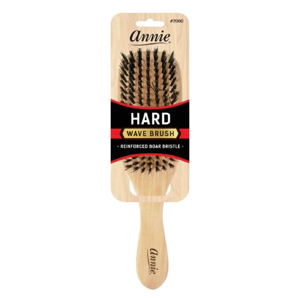 Annie Hard Bristle Wave Brush - Natural Boar Bristle (2060) (Pack of 12)
